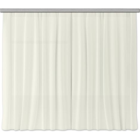 Rideaux unicolore beige - 2 pièces - L180 cm x H 160cm (1/4)