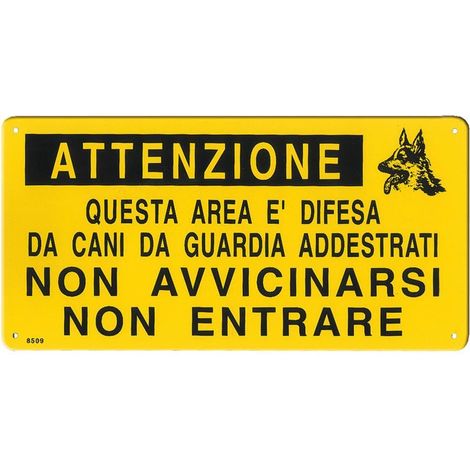 Plaque métallique AVERTISSEMENT : NE PAS ENTRER