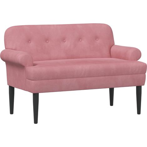 Sofá amoroso con botones acolchados Rosa 120 x 66 x 78 cm vidaXL (1/5)