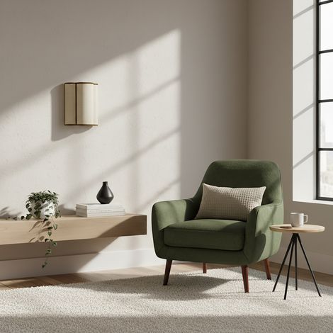 Aplique de Pared Yute Beige y Galón Marrón  Serie ACACIA (1/5)