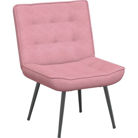 Sillón de relax terciopelo rosa 64x74x84 cm vidaXL (1/5)