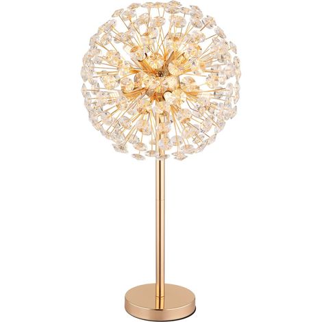Globo - lámpara de mesa - KATRINA - dorado - vidrio - Ø 35cm - G9 (1/5)