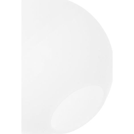 Abat-jour Rond en Verre Dépoli 42mm Suspendre Blanc (1/5)