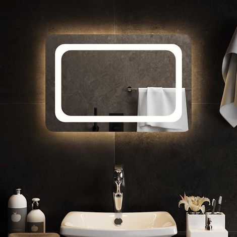 LED-Badspiegel 60x40 cm vidaXL