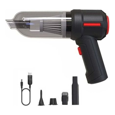 3 en 1 Souffleur d'air sans fil portable Air Duster Mini 9000Pa sans fil voiture PC clavier aspirateur portable noir