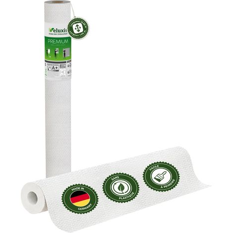 Veluxis® Papier peint intissé haut de gamme 10,05 m x 0,53 m (aspect textile, structure horizontale, monobloc) – intissé de rénovation de haute qualité pour murs lisses – Fabriqué en Allemagne (1/5)