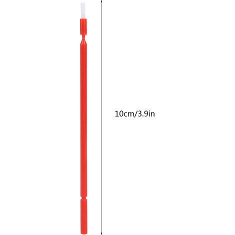 100 applicateurs de petite taille pour application dentaire, brosse à poils longs, applicateur jetable pour application de fluorure, brosse pour application. (1/5)