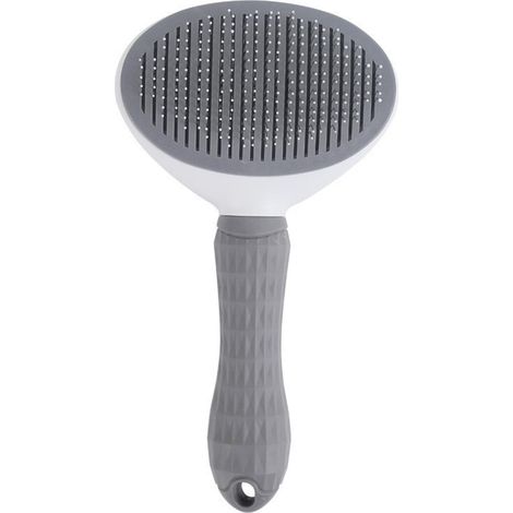 Brosse double usage pour la mue et le toilettage des chats — Brosse à picots pour animaux  Outil doux pour l'élimination des poils morts et le démêlage, pour chats et chiens à poils longs ou courts