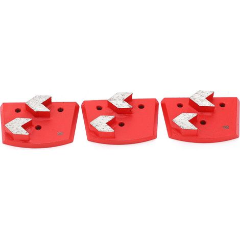 Lot de 3 blocs diamantés à dents fléchées pour meuler la pierre, accessoires de ponçage silencieux pour meuleuse (1/5)