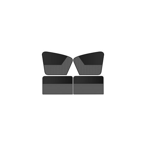 Ensemble de 4 films pour vitres de voiture (2 avant + 2 arrière) – Semi-transparent, protecteur contre les UV et intimité, pour voitures de tourisme (1/5)