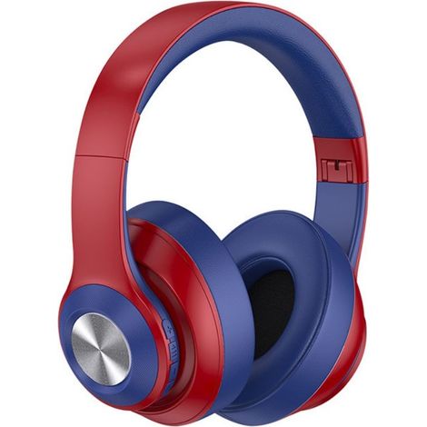 Écouteurs sans fil GreenLyca - Bluetooth, style moderne, son haute qualité - Rouge-Bleu (1/4)