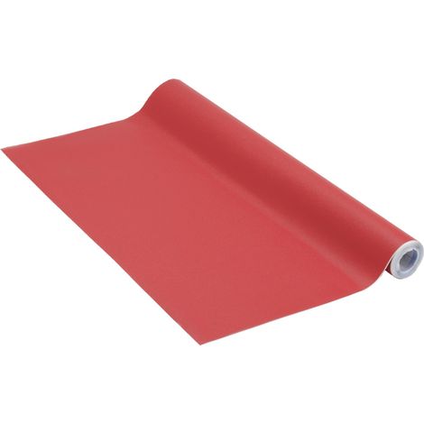 Venilia Klebefolie Unimatt rot 67,5 cm x 200 cm Pellicole opache in tinta unita Rosso, adesivo, decorativo, foglio autoadesivo, PVC, senza ftalati, 2 m, spessore 0,16mm, 53310, 67,5 cm x 2m (1/4)