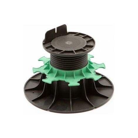Sud Bois – Plot réglable à vérin pour lambourdes terrasse bois – Hauteur 80/140 mm – Polypropylène renforcé – Charge jusqu'à 1000 kg