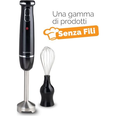Frullatore a immersione senza fili ricaricabile con frusta in acciaio inox e batteria al litio (1/3)