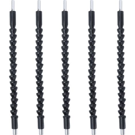 Ensemble de 5 rallonges magnétiques hexagonales universelles à arbre flexible de 295 mm pour perceuse électrique (1/5)
