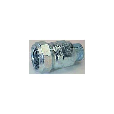 Gebo – Raccord à compression mâle en fonte malléable galvanisée 1"1/2 – Filetage plomberie – Température max 90°C – Certifié DVGW pour eau potable
