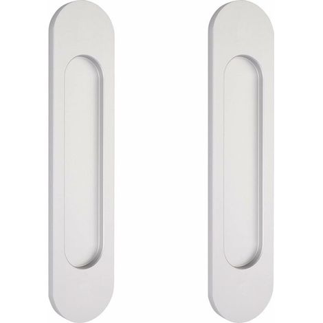 maniglie autoadesive ovali color argento da 15 cm per porte scorrevoli, maniglie in alluminio a filo per porte scorrevoli a scomparsa, finestre e armadi senza foratura (1/4)