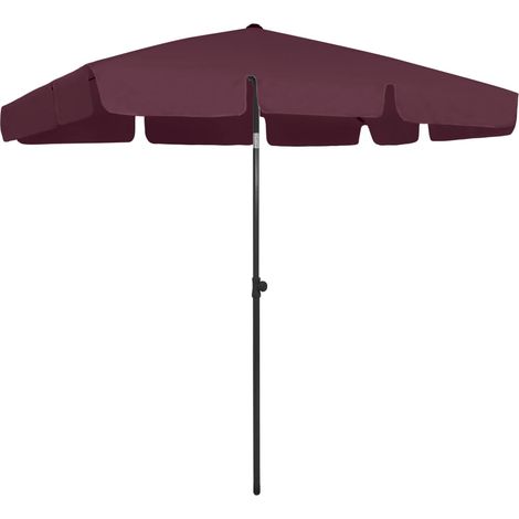 Strandschirm Bordeauxrot 200x125 cm