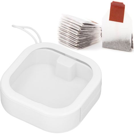 [Aufbewahrungsbox] Transparenter Organizer für kleine Gegenstände aus ABS/TPE mit Druckverschluss für Schmuck/Perlen (weiß, 101 g, 1 Stück) (1/5)