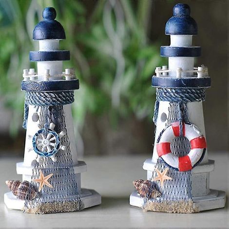 1 pièce Phare océanique en forme de coquillage Décoration de maison sur le thème nautique (1/5)