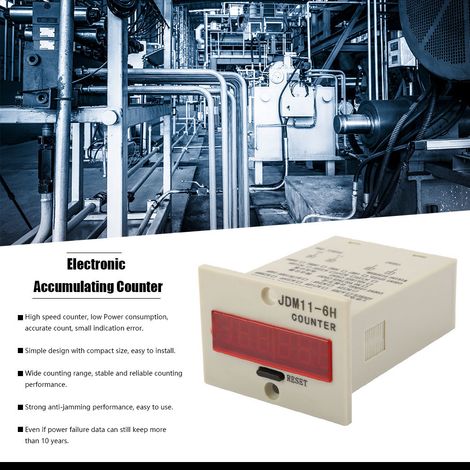 Elektronischer Zähler JDM11-6H mit 6-stelliger Anzeige, 36 V DC (1/5)
