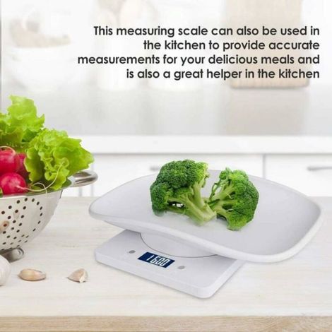 Balance Électronique pour Animaux, Précision 1g, Mesure jusqu'à 10kg, Écran LCD, Balance Numérique pour Cuisine, Chaton, Chiots. (1/4)