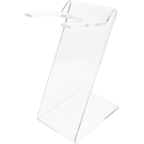 Supporto per asciugacapelli in acrilico da scrivania, stabile e leggero, ideale per il bagno, salvaspazio e perfetto per hotel, appartamenti e dormitori studenteschi. (1/5)
