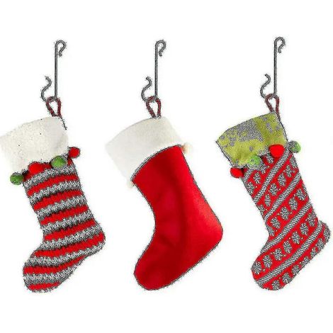 Gancho para adornos, gancho para árbol de Navidad, mini colgador para árbol de Navidad, ganchos navideños, decoración navideña (10 unidades) (1/2)