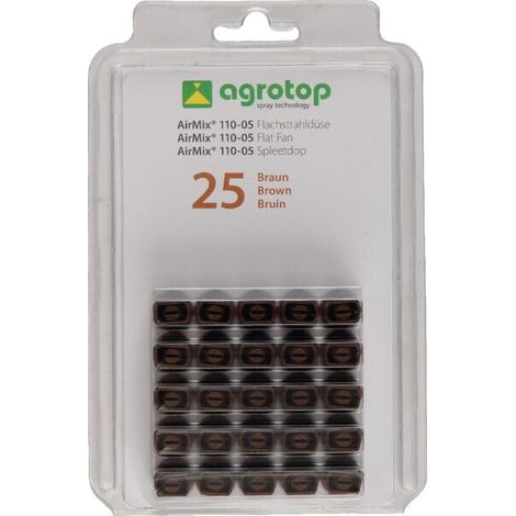 Tobera anti-deriva venturi simple chorro plano AM 110掳 05 marr贸n pl谩stico Agrotop AGROTOP AM11005P025