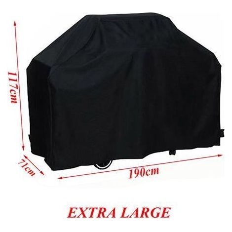 190cm x 117cm x 71cm - Waterproof BBQ cover, outdoor grill protection, UV-resistant.