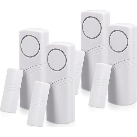 Filiyano-Alarme porte et fenêtre - Lot de 4 alarmes antivol sans fil - Protection de votre domicile contre les cambriolages - Fonction magnétique (1/4)