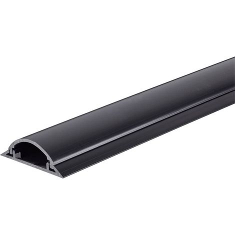 Tru Components – Protège-câbles 1571661 – PVC noir – Longueur 1000 mm – Pour Ø de câble 11.5 x 24.5 mm – 1 canal