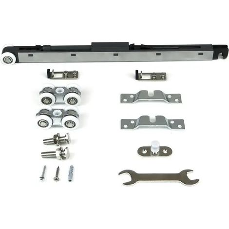 Kit di ferramenta per una porta scorrevole con chiusura soft Railway 40 kg