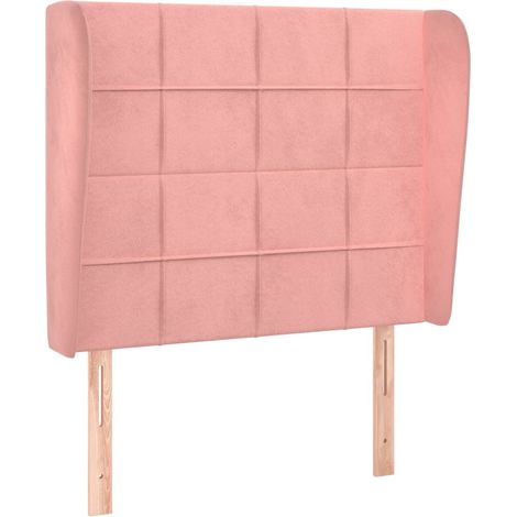 Maison Exclusive - Kopfteil mit Ohren Rosa 83x23x118/128 cm Samt