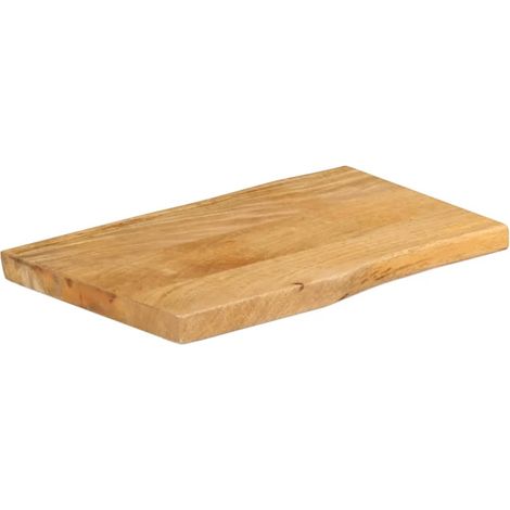 Dessus de table,Plateau de table,Dessus de bureau 50x40x2,5 cm bord vivant bois massif manguier CFW76163 (1/5)