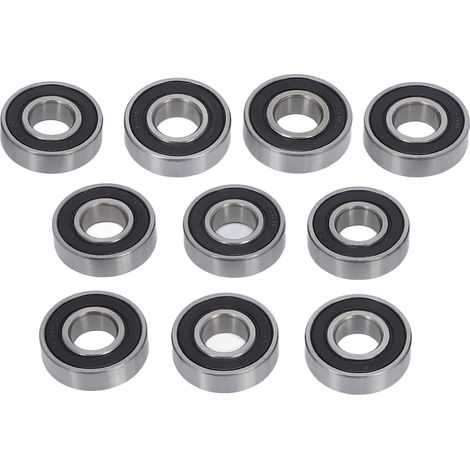 Lot de 10 Roulements à Billes 6001RS, Rainure Profonde 6001-2RS pour Moteur Électrique, Roues de Vélo, Pompes de Piscine (1/5)