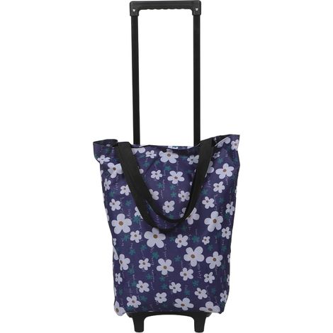 de courses pliable et portable avec cadre renforcé et tissu