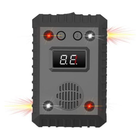 2 en 1 Répulsif Ultrasons Rats Voiture & Intérieur 1 pièces, Triple Effet Anti Martre avec lumières et Alarme, Professionnel Répulsif Animaux Protection véhicule défense Contre rongeurs (1/5)