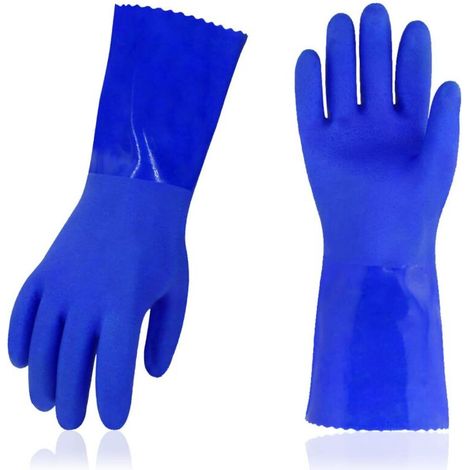 2-Pack Unisex Polyester Work Gloves with Non-Slip PVC Coating (PVC4010)