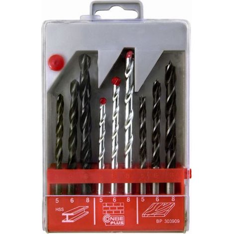 CONNEX - CONFEZIONE 9 PEZZI - ASSORTIMENTO DI PUNTE PER TRAPANO (1/2)