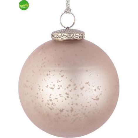 Sfera di vetro elegantia Bizzotto champagne Ø10 cm