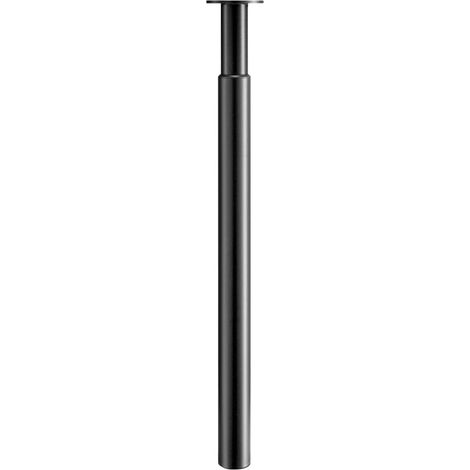 Trintion Verstellbare Möbelbeine aus Edelstahl, höhenverstellbar 710–1100 mm, Ø60 mm Möbelfüße – robuste Tischbeine mit Rutschfester Basis für Küche, Schreibtisch, Büro und DIY Möbel (Schwarz)