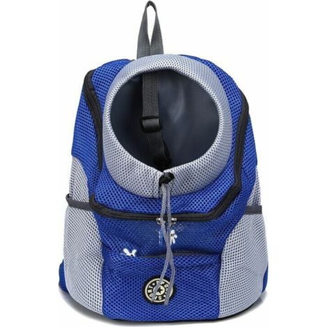 ZVD 1 pièce de transport pour animaux de compagnie portable et confortable pour le vélo, la randonnée, les voyages, le shopping (L, bleu) (1/4)