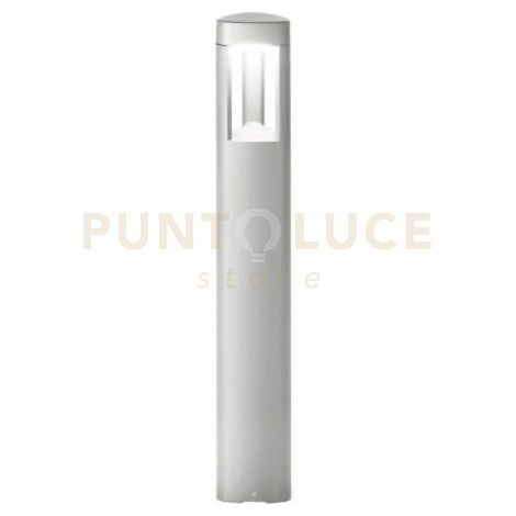 GES481- PALETTO GRIGIO METALLIZZATO 1 LUCE ATTACCO GX53 IP54 H.80CM