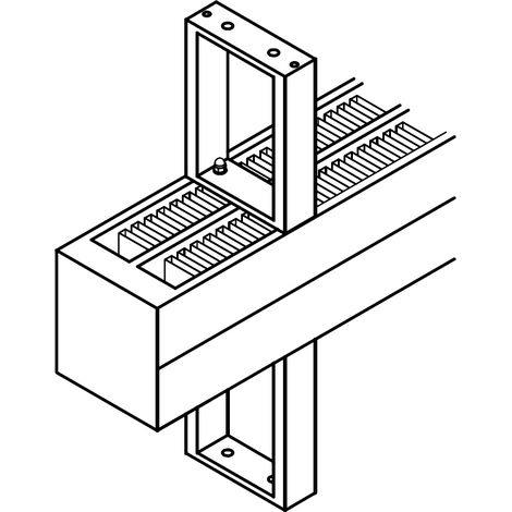 Kermi Bankkonsole Konvektor, Typ54/55 L= 253 H =110, weiß, ZB00350007 (1/2)