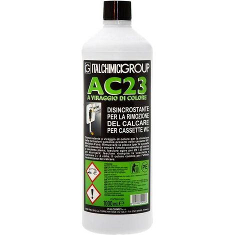 12 x DISINCROSTANTE AC23 P/CASSETTA WC 1 L