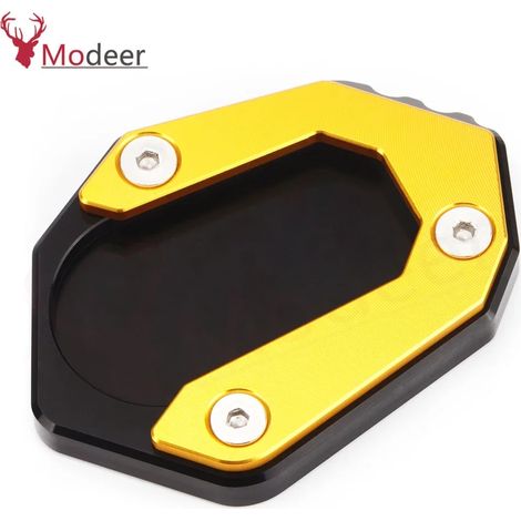 (SANS LOGO DORÉ) Compatible avec BMW F850GS F 850 GS F750GS F850 GS F 750 GS 2018-2022 Accessoires moto Béquille latérale Extension de béquille Repose-pied maxpower (1/4)