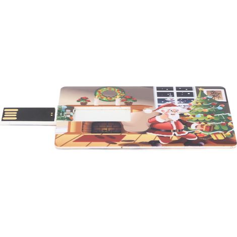 Niedlicher und lustiger USB-Stick mit Weihnachtsmann-Motiv (16 GB), Datenspeicherstick, Weihnachtsgeschenk, 08 (1/5)