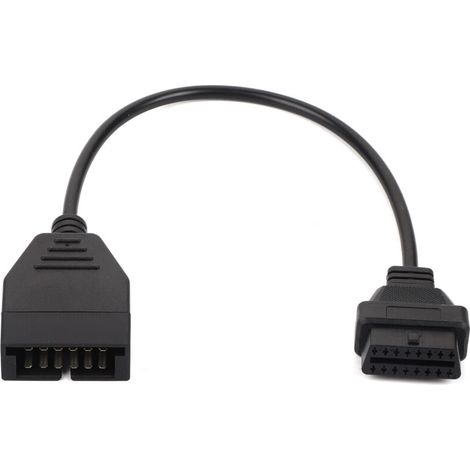 Câble adaptateur diagnostic OBD1 12 broches vers OBD2 16 broches pour véhicules General Motors – compatible outils de lecture EOBD