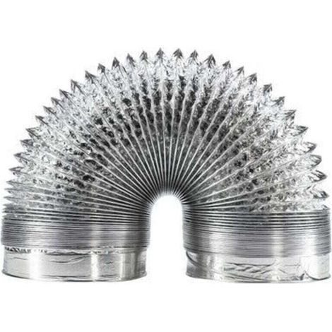 Tuyau ventilation en aluminium de 150 mm pour hotte aspirante, ventilateur tubulair(5 mètres de longueur) (1/5)